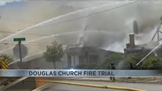 Trial enters day two for man accused of burning two Douglas churches