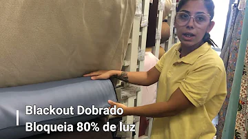 Qual é o tecido de blackout?