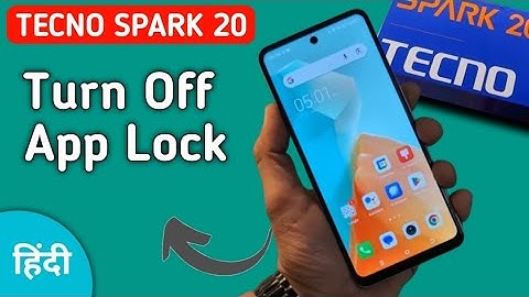 Tecno Spark 20 app lock kaise hataye, how to remove app lock in tecno, turn off app lock, app unlock