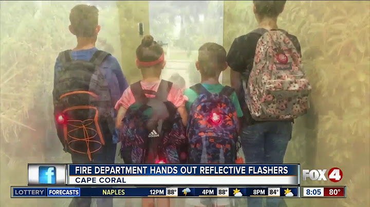 Cape Coral Fire Department gives out reflective flashers