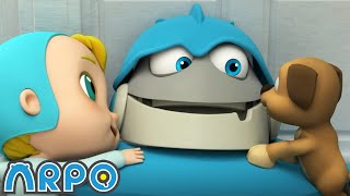Arpo the Robot | PUPPY PANIC!!! | Funny Cartoons for Kids | Arpo and Daniel