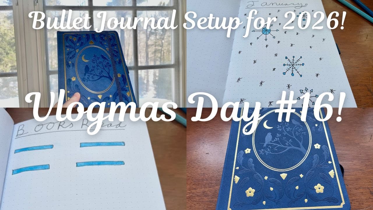 A SIMPLE Bullet Journal Setup for 2026 Vlogmas day 16! 📝