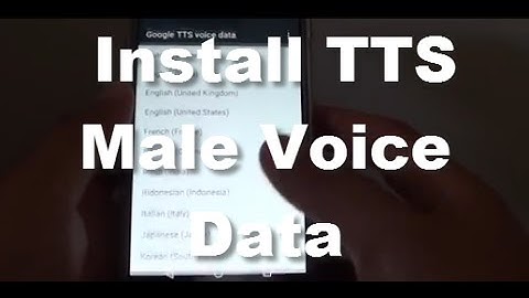 Google Nexus 5: How to Install Text to Speech Male Voice Data