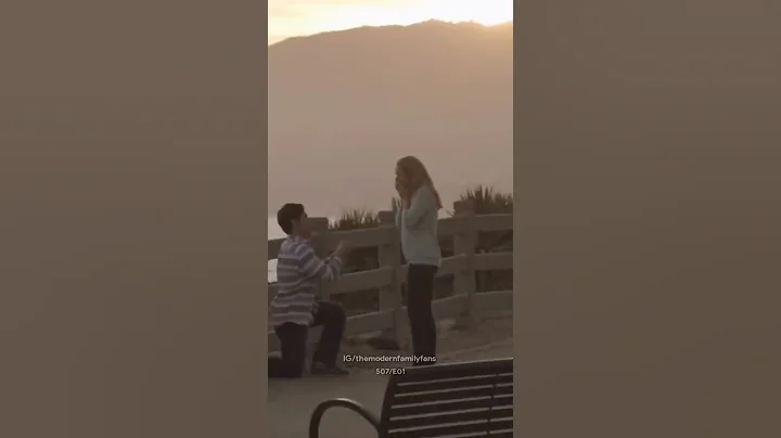 Modern family Andy proposes to Beth, Haley is hear...