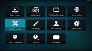 Confluence skin on Kodi 17