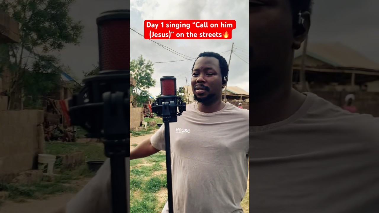 Day 1 singing “Call on him (Jesus)” on the streets 🔥 