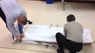 Vacuum mattress stretcher