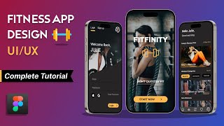 Fitness App Design In Figma - Ui/Ux Design - Complete Tutorial Video