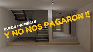 ASI QUEDO !! Y NO NOS PAGARON #arquitectura #resultados #interiordesign #estafa #acabados #casas