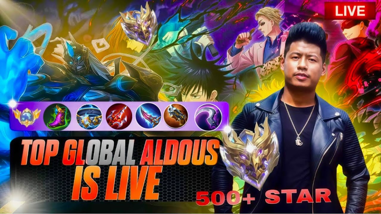 🔴Top Global 2 Aldous Live Now | #mobilelegends
