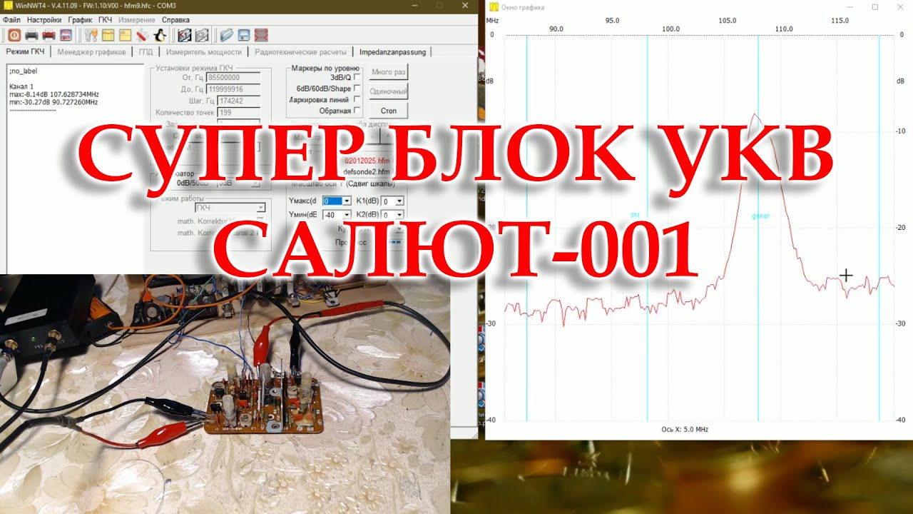 Перестройка блока УКВ на ФМ радиоприемника Салют 001