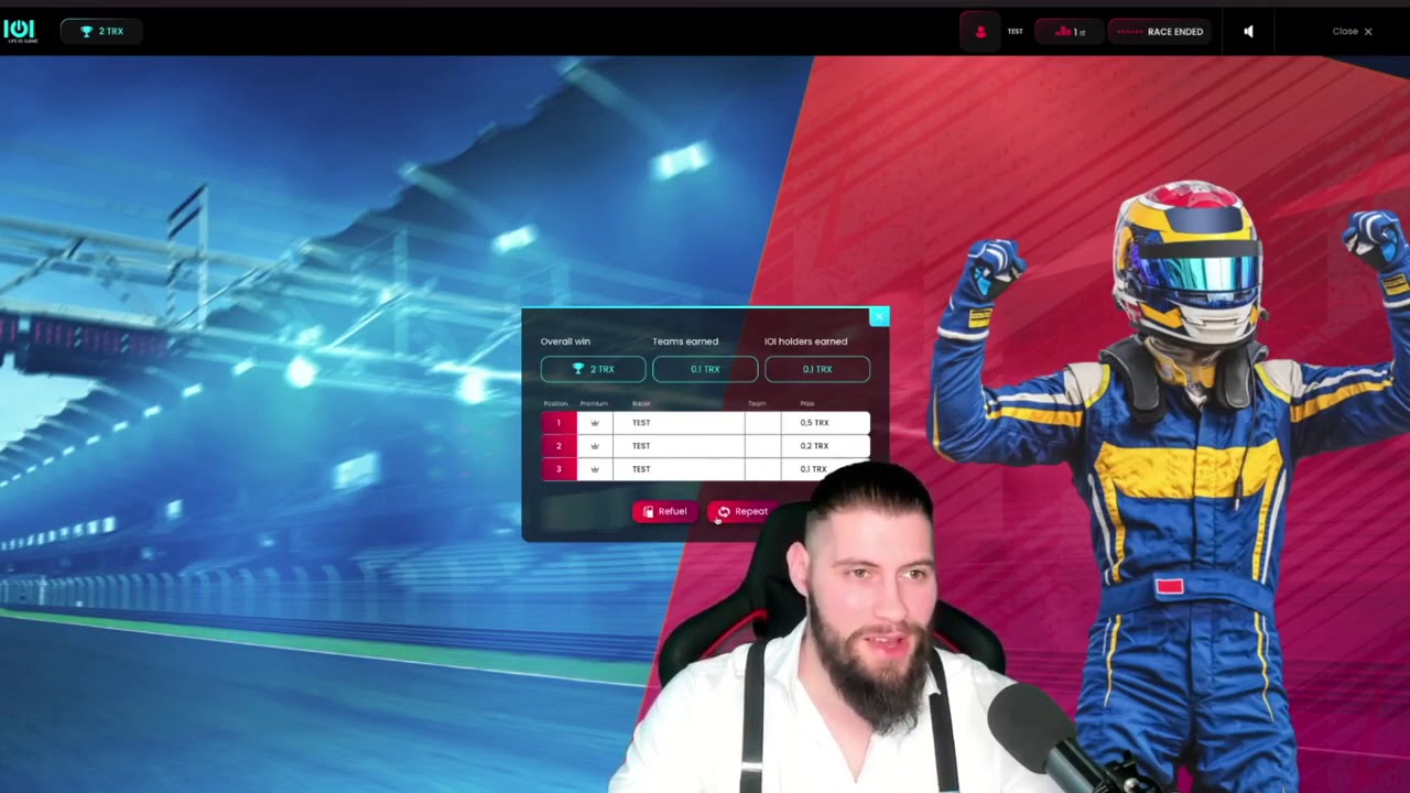 ბლოკჩეინ თამაში, Trade Race Manager