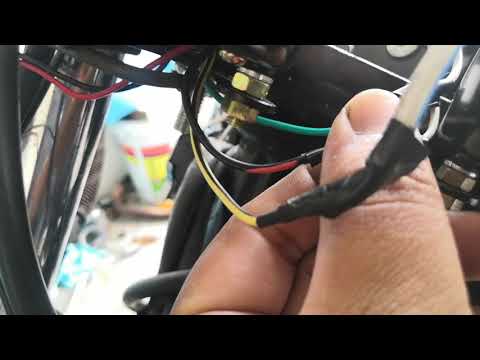 How to wire tachometer (rpm meter) for jaguh and universal motorcycle.