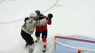 Boston Bruins vs Florida Panthers Scrum