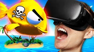 Eating DEADLY POISON FISH To SURVIVE ON VR ISLAND (Funny Island Time VR Gameplay)