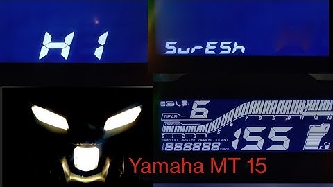 Yamaha MT 15 | Change welcome name in dashboard Hi Buddy to Hi Suresh