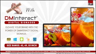 DMInteract Digital Signage Display Lineup | 43'' to 55'' 4K & Touchscreen Solutions