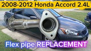 2008-2012(8th generation) Honda Accord 2.4L Flex pipe REPLACEMENT 