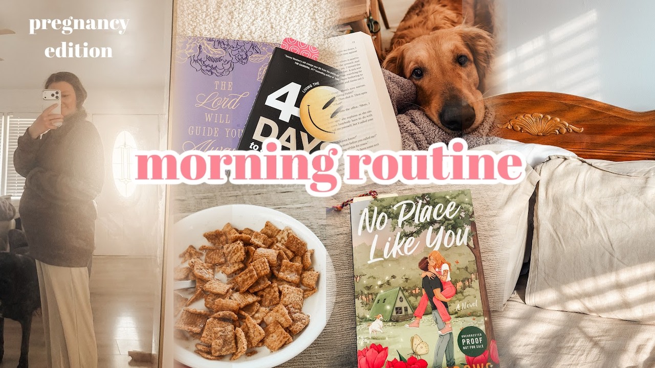 my morning routine pregnancy edition ☀️ a realistic, cozy, and peaceful morning
