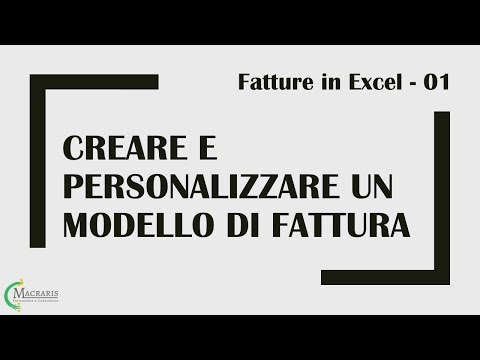 Video: Come posso creare un modello di formula in Excel?