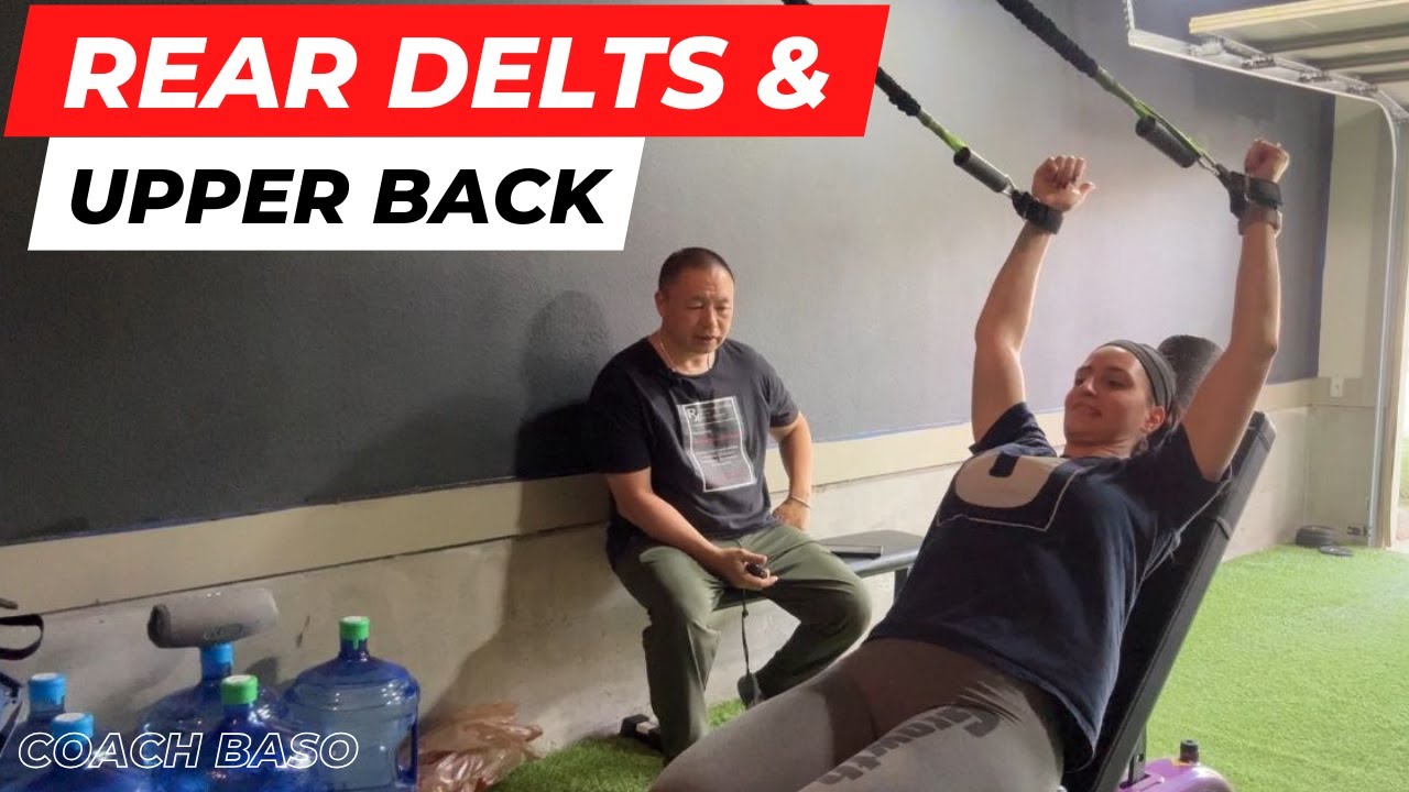 Rear Delts & Upper Back Workout | Resistance Band Strength & Stability | Coach Baso