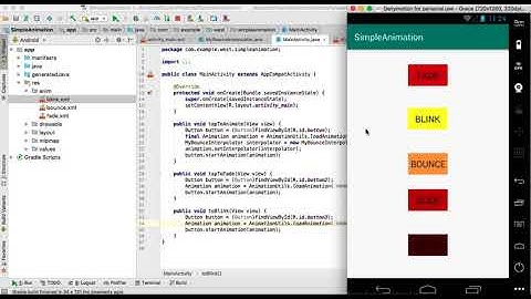 Android Studio Animation: Fade, Slide, Blink, Bounce, and Move
