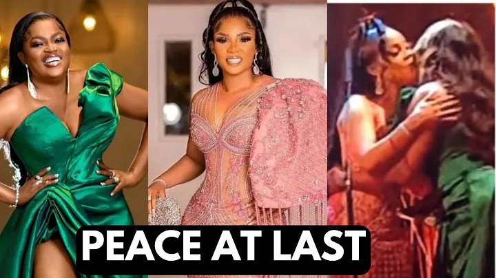 MOMENT IYABO OJO HUGS FUNKE AKINDELE AT AMVCA 2022 AS THEY SETTLE LONG TIME ẞEEF