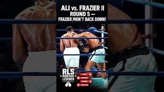 FRAZIER WON’T BACK DOWN! ALI vs FRAZIER II | ROUND 5 #boxing #shorts #muhammadali #joefrazier