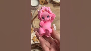 Cute Pink Unicorn 🦄 #soap #soapmaking #shorts