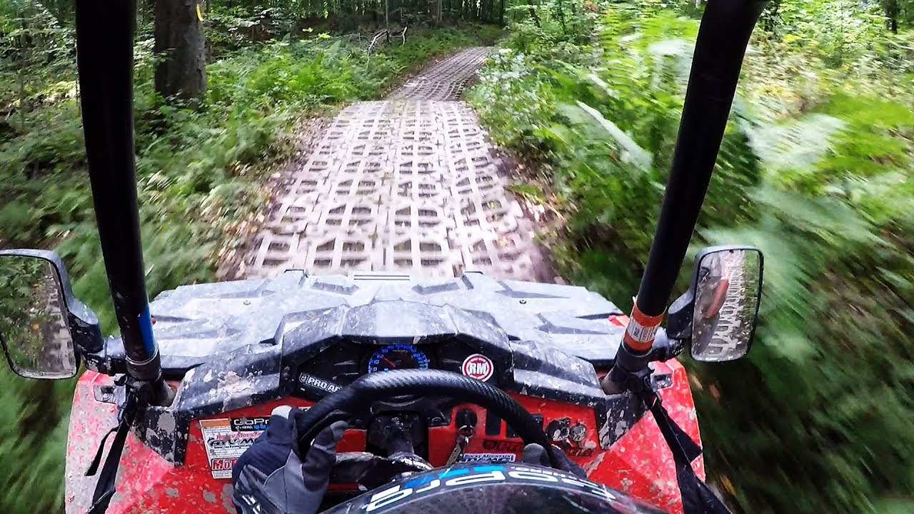 Hill climbs and fire roads at Marienville PA 2018 in my Polaris ACE 570