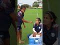 Halima Akter takes the mic as teammates share laughs and fun moments off the pitch.