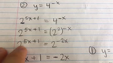 Solving a System of Exponential Equations (Example)