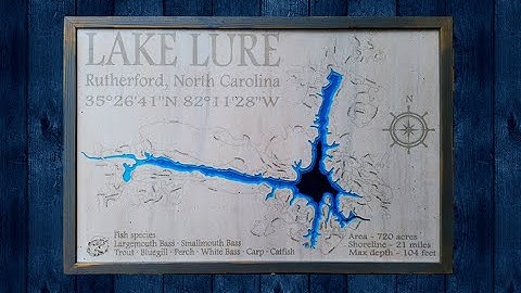 Lake Lure - CNC Lake Map project - Part 1