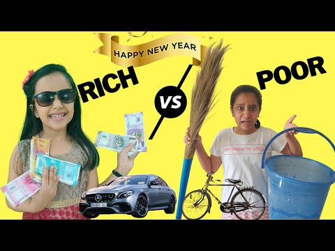 NEW YEAR PARTY - Rich vs Poor | Moral Story for Kids | Short movie for Kids  #Funny #Kids