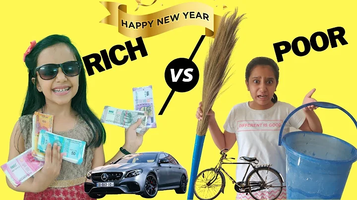 NEW YEAR PARTY - Rich vs Poor | Moral Story for Ki...