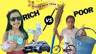 NEW YEAR PARTY - Rich vs Poor | Moral Story for Kids | Short movie for Kids  #Funny #Kids