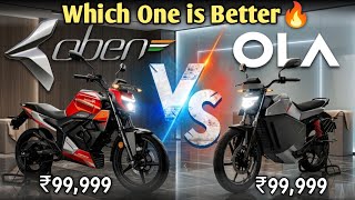 Oben rorr evo vs Ola roadster x 3.5kwh । Electric bike comparision video #evbikes 