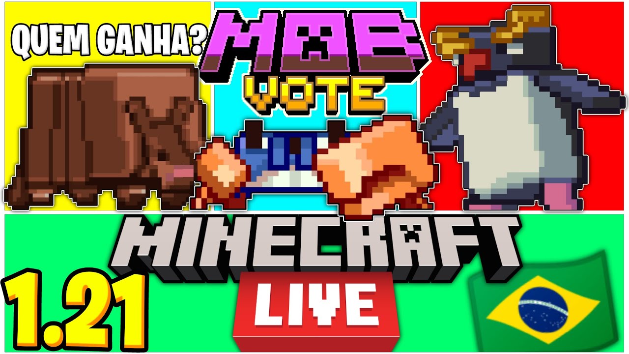 Atualização 1.21 do Minecraft, Minecraft live, votação de mobs e novos  biomas! 