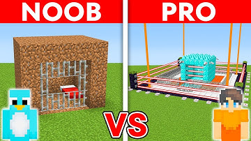 Poor vs Rich: Noob vs Pro Prison Build Challenge in Minecraft