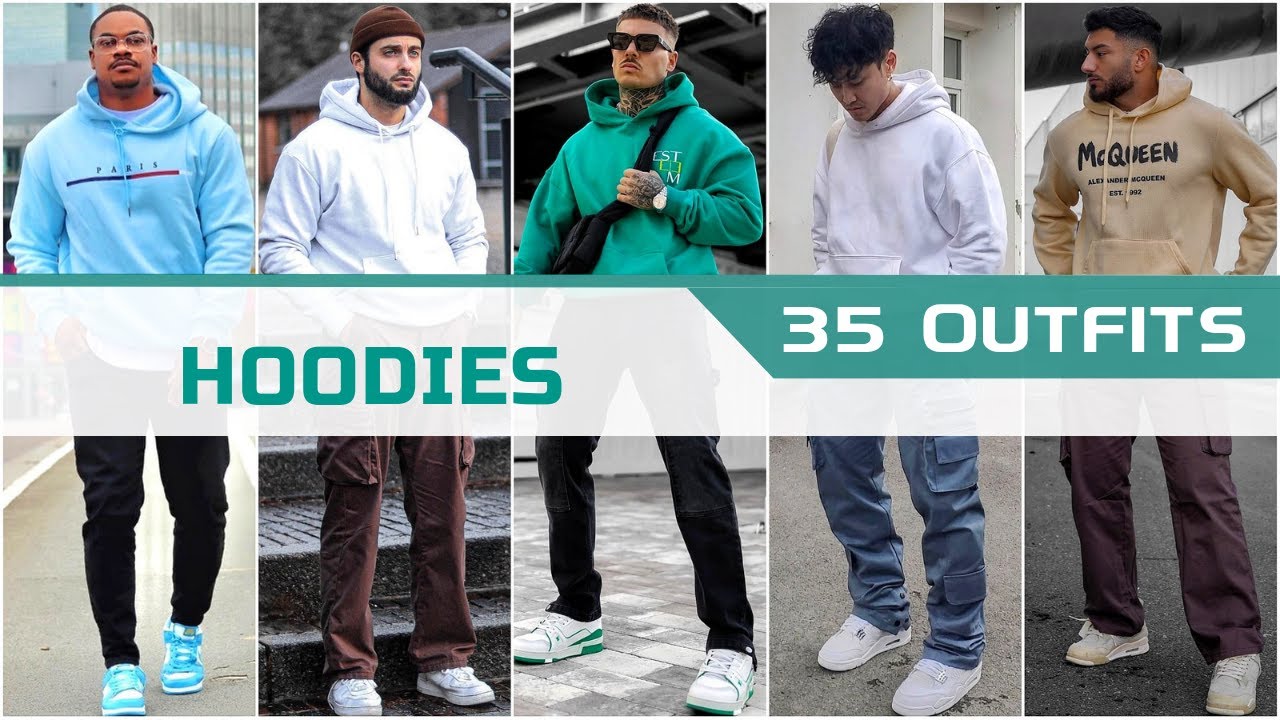 35 Hoodie Outfit Ideas for Winter 2024 | Men's Fashion - YouTube