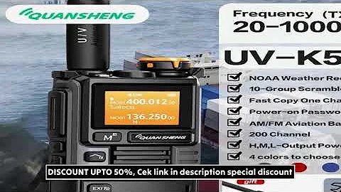 Quansheng UV-K6 Upgrade UV-K5 (99) Interphone 5W Air Band Radio Tyep C