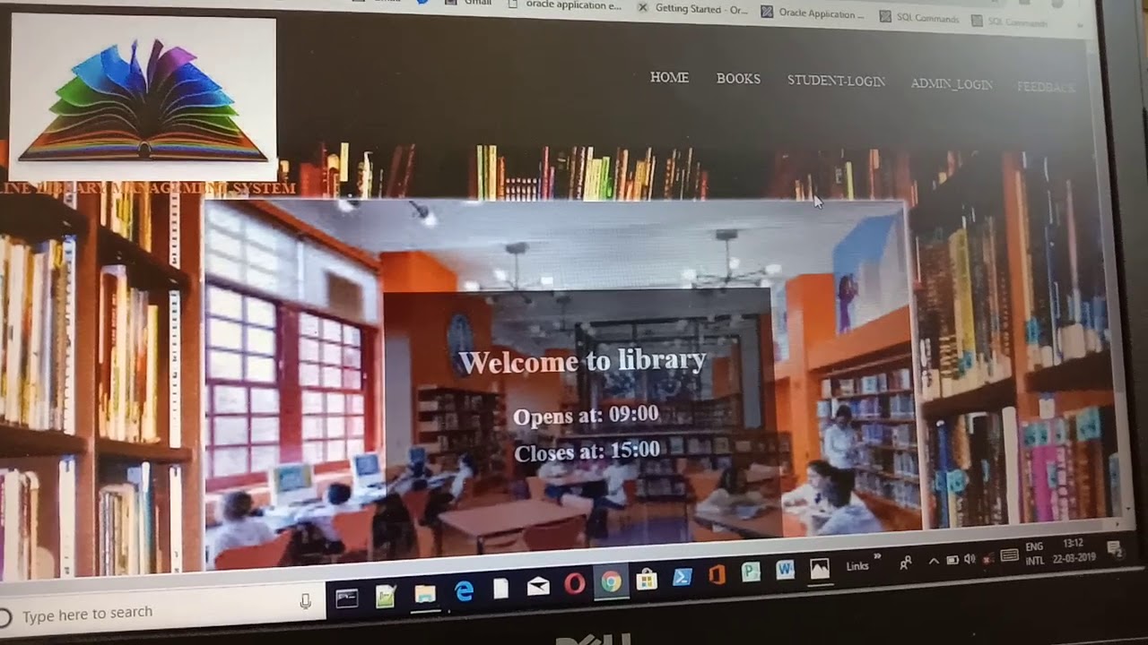 online library project in html,css,javascript - YouTube