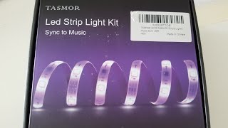 luces led al ritmo de la Musica, TASMOR Led strip light Kit, Sync to Music