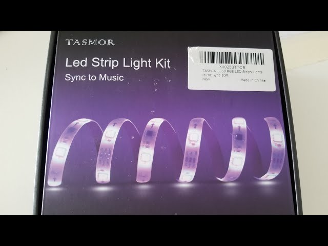 luces led al ritmo de la Musica  TASMOR Led strip light Kit, Sync to