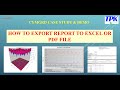 CYMGRD SOFTWARE: HOW TO EXPORT REPORT TO EXCEL OR PDF FILE