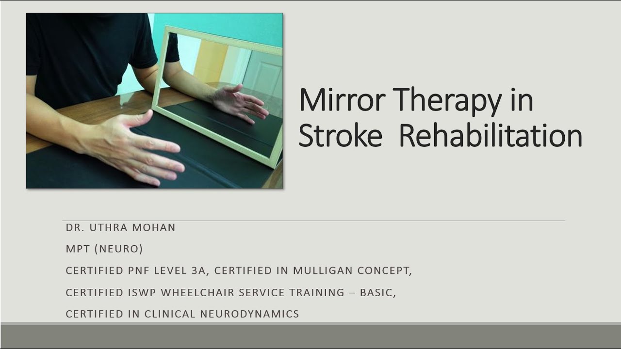 Mirror Therapy In Stroke Rehabilitation By Dr Uthra Mohan You Mirror Therapy In Stroke Rehabilitation, How To Use Mirror Therapy For Stroke