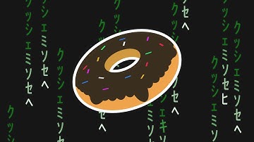 Spinning ASCII Donut in Python 🍩