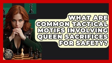 What Are Common Tactical Motifs Involving Queen Sacrifices For Safety? - The Chess Codex