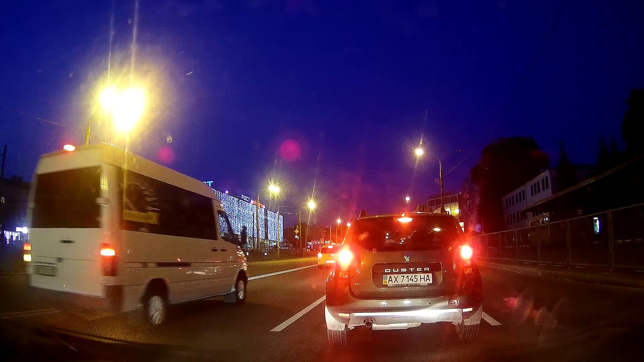 Полтавское шоссе - Ночной Харьков