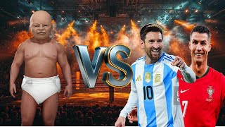 🔴wwe 2K25 live big baby the boss vs messi and ronaldo🔥 #W...